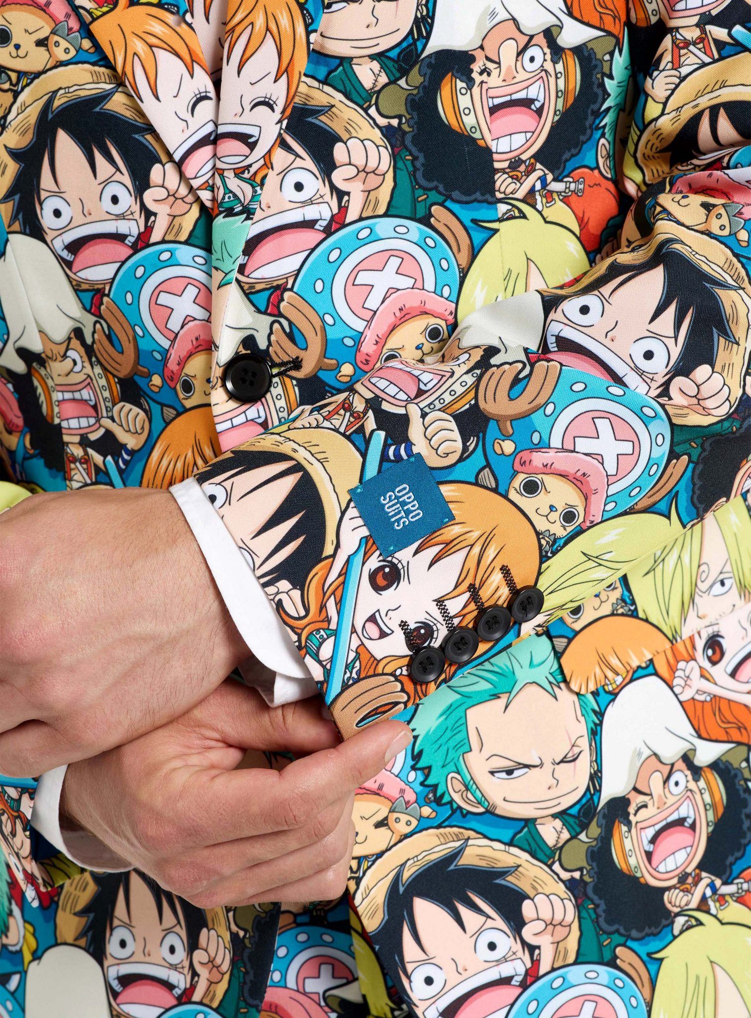 Opposuits Partyanzug One Piece Anzug, Damit zeigst Du ganz deutlich, wer der König der Piraten ist!