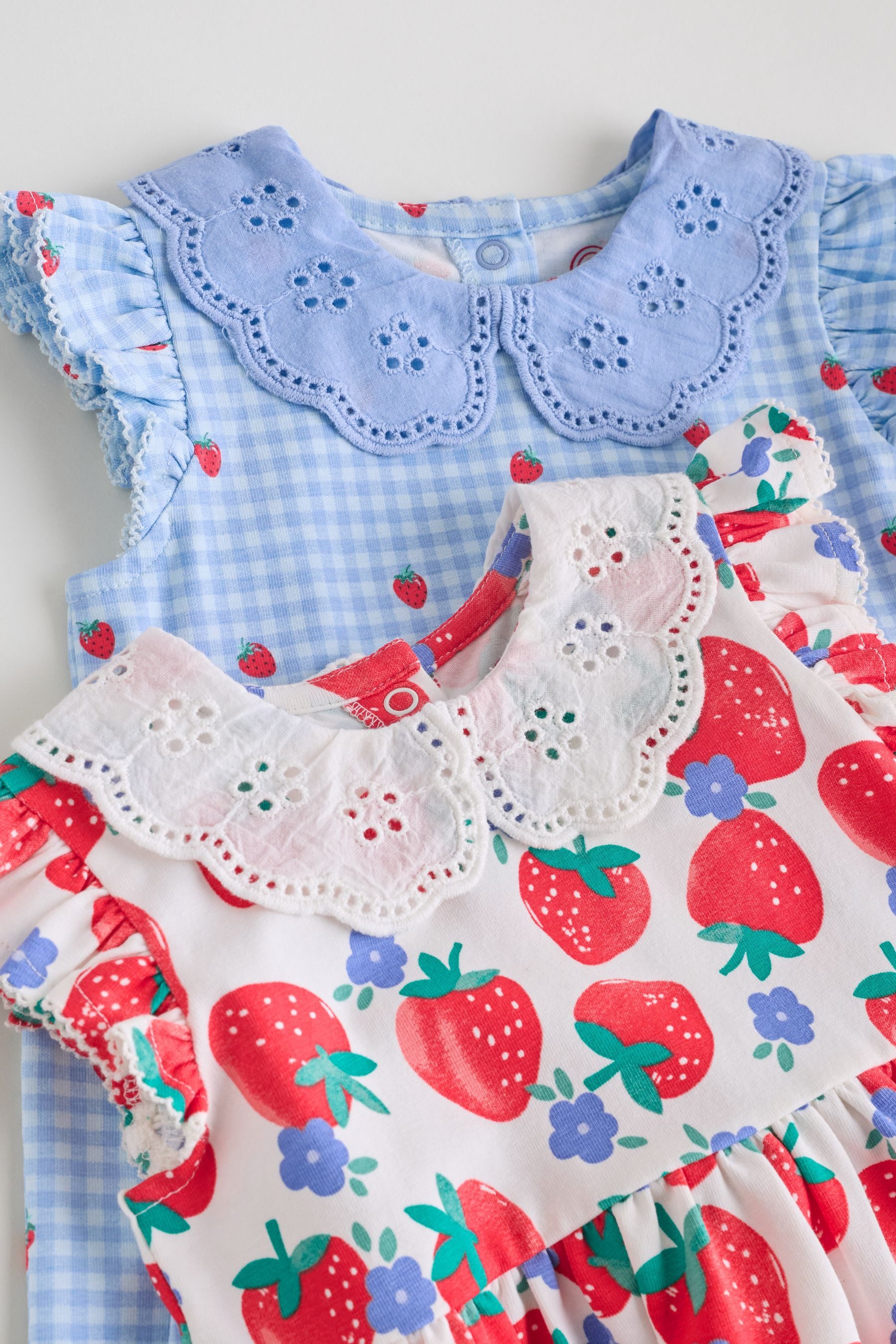 Next Blusenkleid Baby-Kurzarmkleid, 2er-Pack (2-tlg)