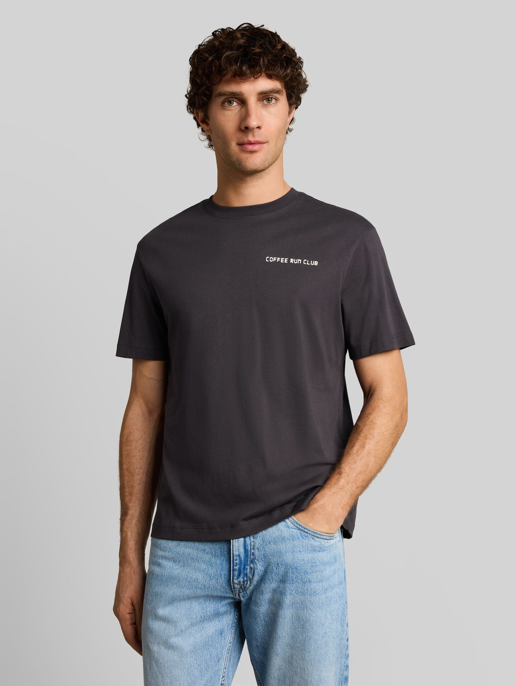 TOM TAILOR Denim T-Shirt T-Shirt (im Einserpack) Relaxed Fit T-Shirt mit Rückenprint
