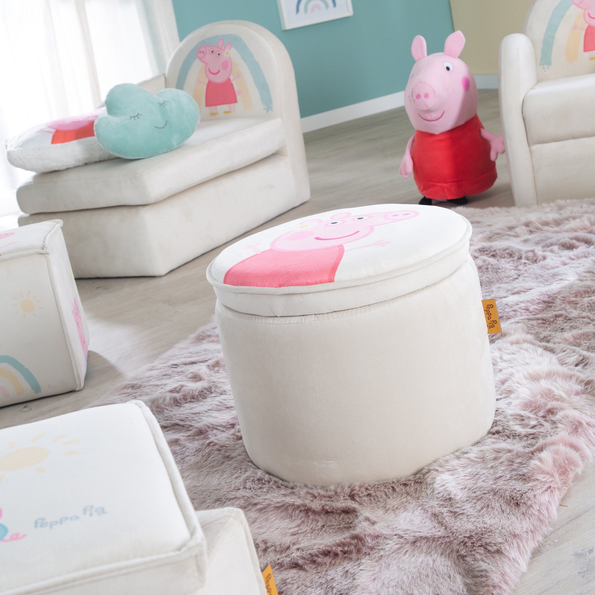 roba® Kinderhocker Peppa Pig, bequemer Hocker günstig online kaufen