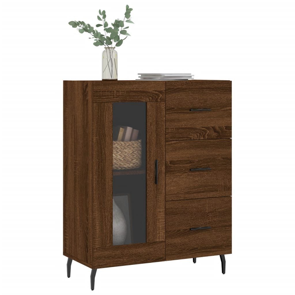 Sideboard Eiche Braun Sideboard (1 Eichen-Optik vidaXL 69,5x34x90 St) cm Holzwerkstoff Braune