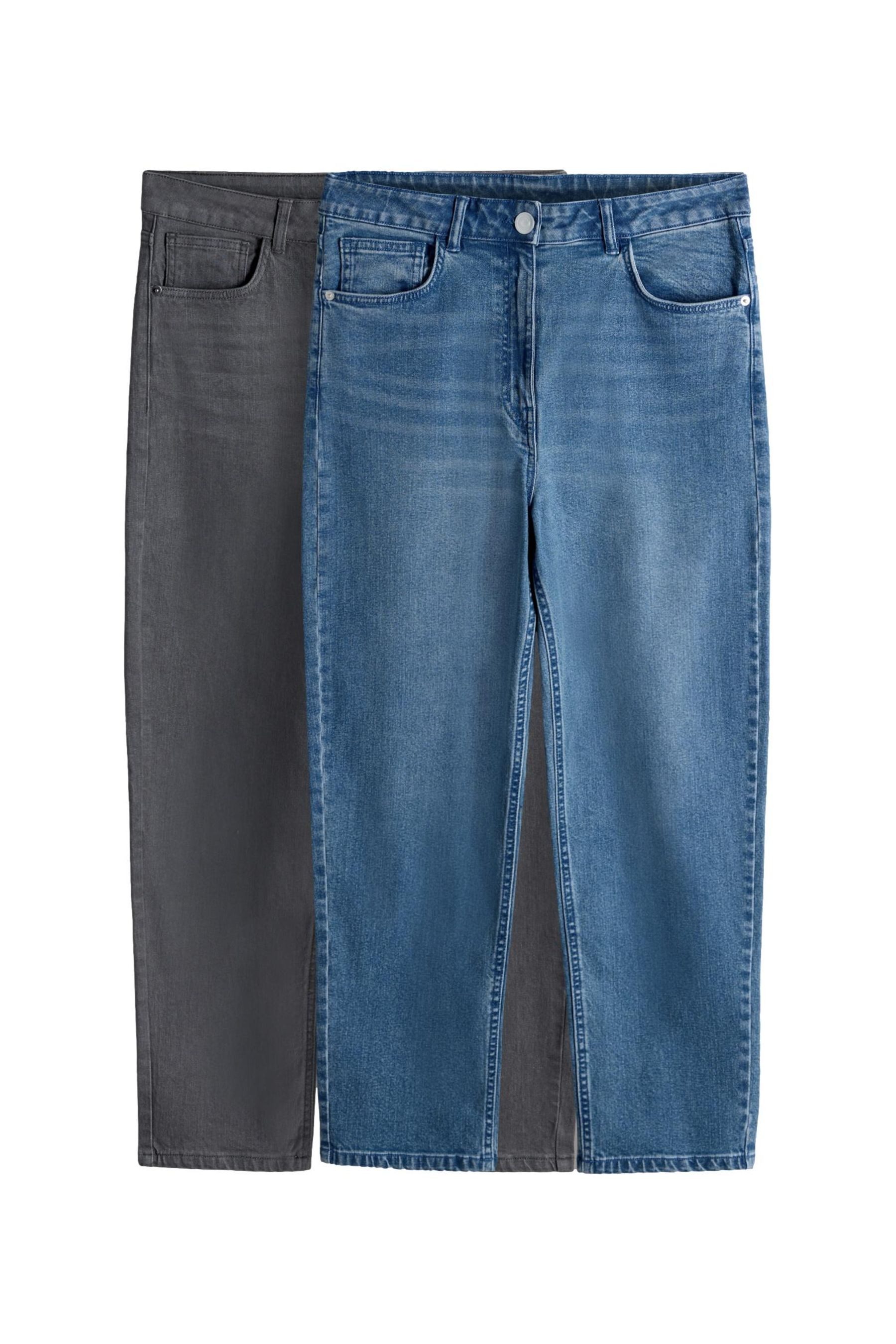 Mom-Jeans The Set Mom-Jeans, 2er-Pack