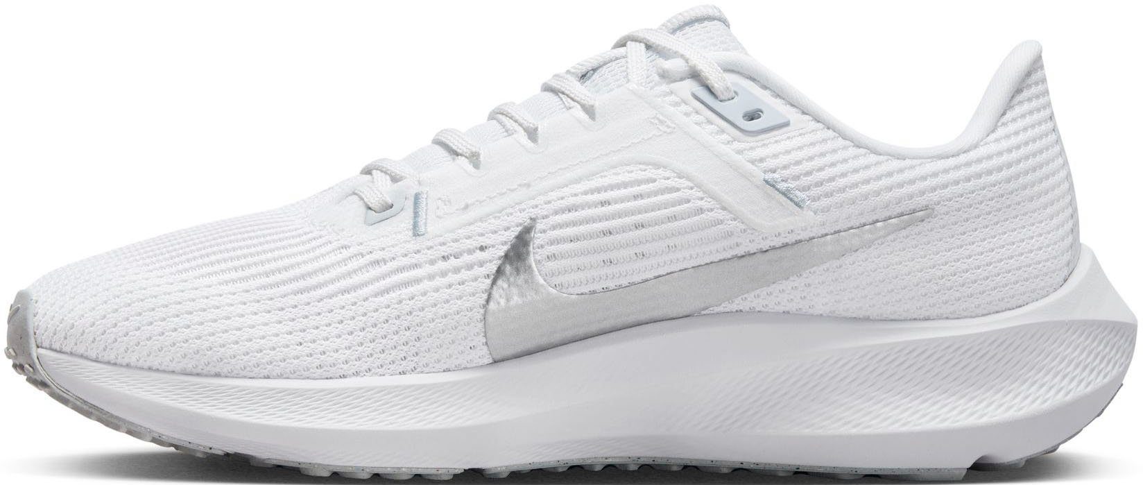 AIR 40 ZOOM PEGASUS weiß-silber Nike Laufschuh