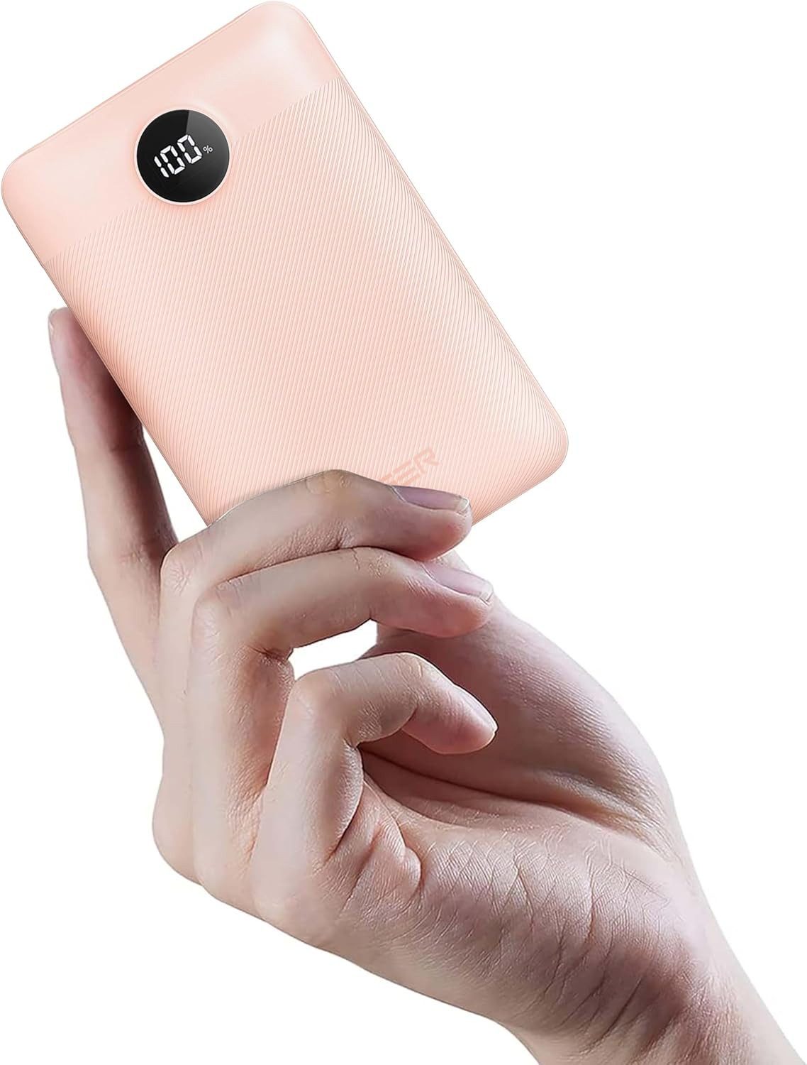 VEGER V2053 Powerbank (3,7 V), 20000mAh klein 22.5W Schnelles Aufladen pink