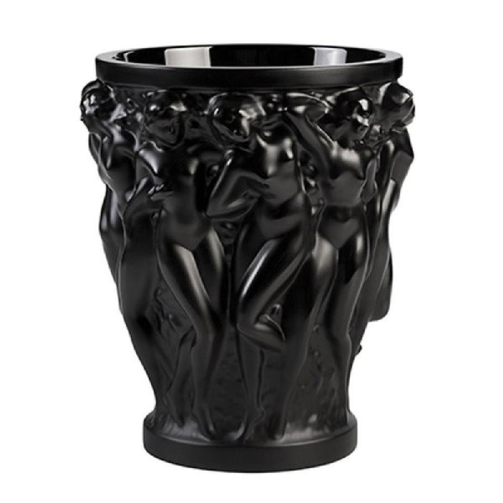 Lalique Dekovase Vase Bacchantes Noir Schwarz Small (cm)