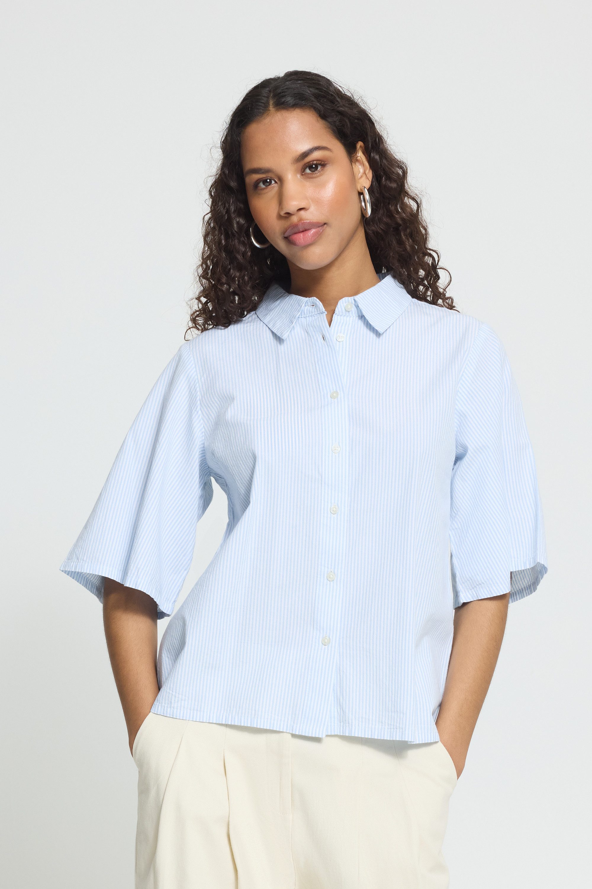 ICHI T-Shirt Kurzarm-Bluse IHGARIA