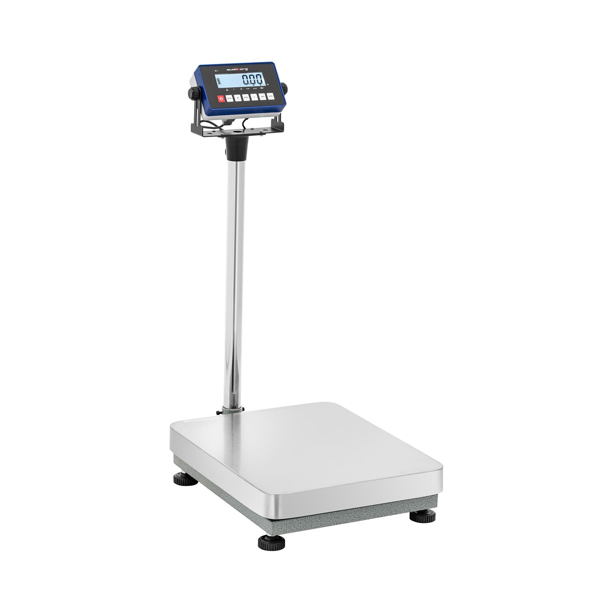 Steinberg Systems Präzisionswaage Plattformwaage 150 kg / 0,005 kg 40 x 50 cm Paketwaage LCD Edelstahl