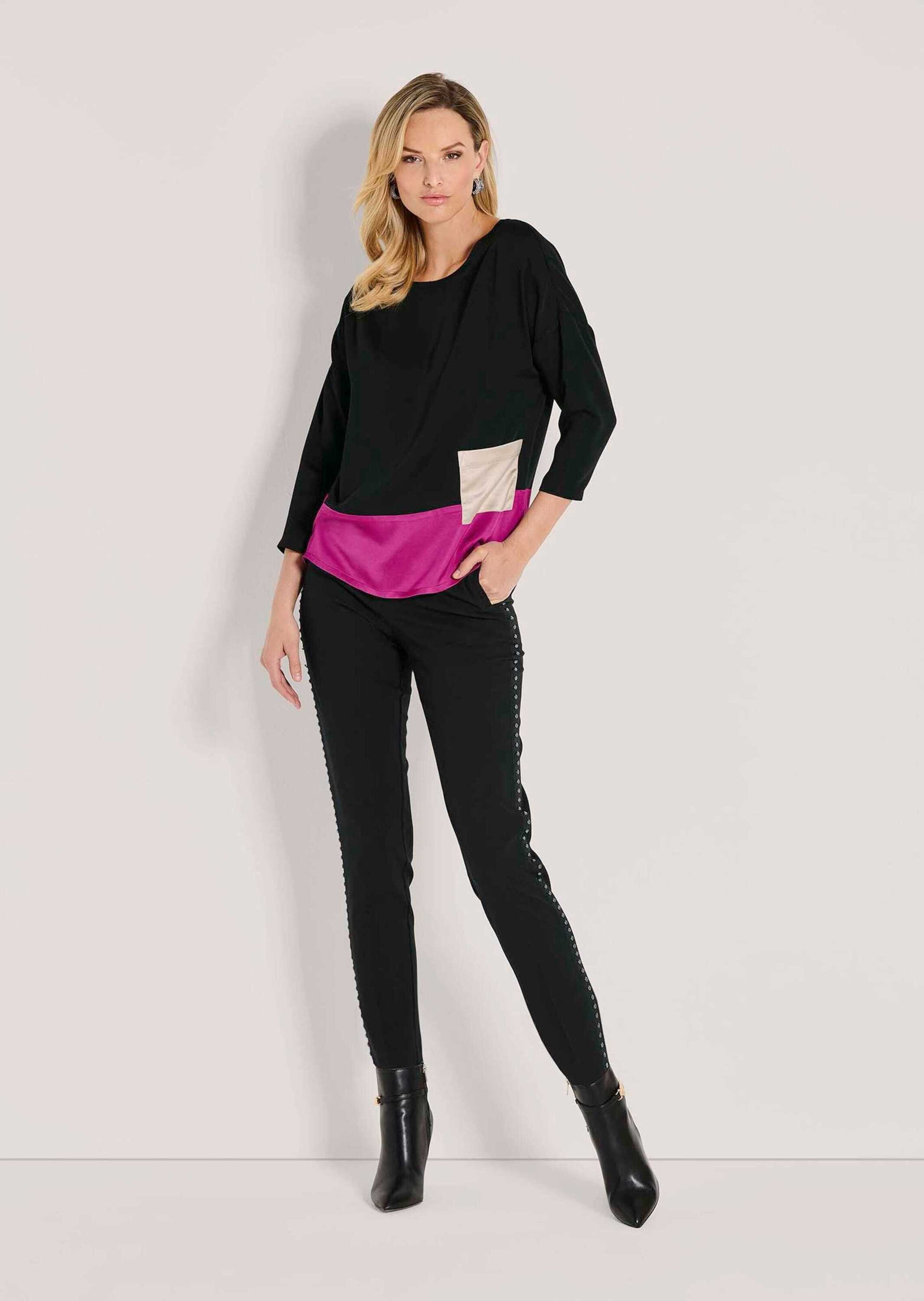 MADELEINE Langarmbluse Moderne Bluse mit Farbspiel günstig online kaufen