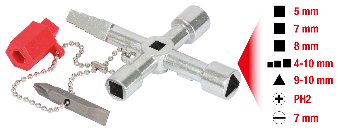 Thumbnail - KS Tools Schaltschrankschlüssel, Universal