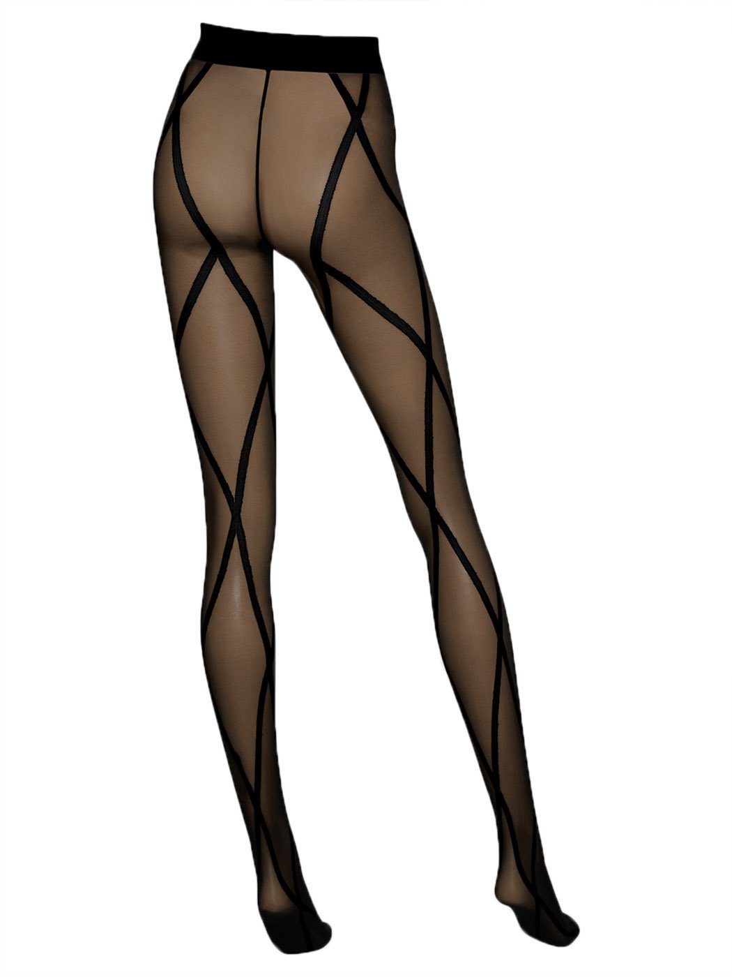 Wolford Feinstrumpfhose mit Rautenmuster Diamond 20 DEN (Packung 1 St) transparent & matt