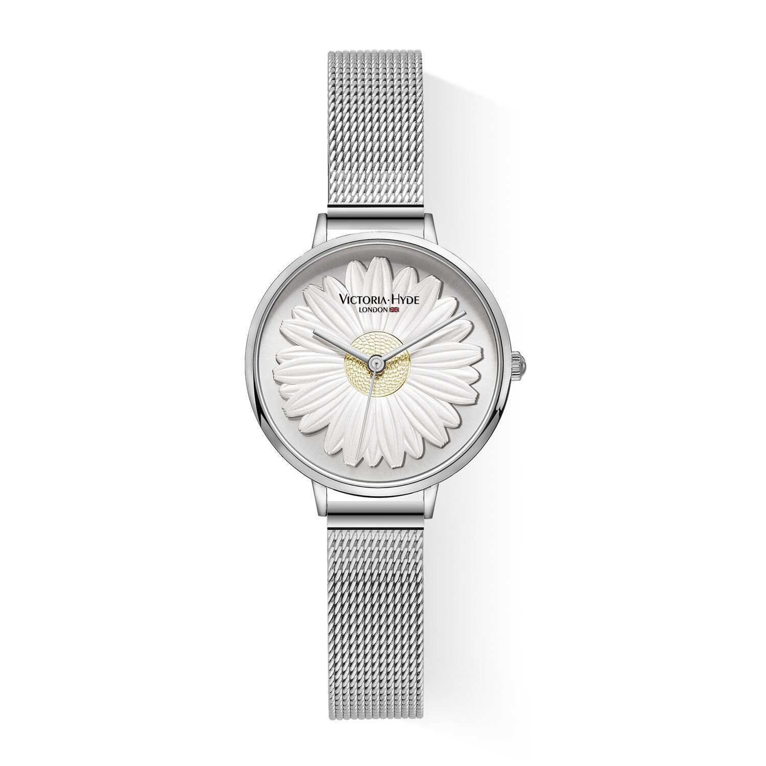 Victoria Hyde Quarzuhr Quarzuhr Armbanduhr, Damenuhr, Mineralglas, analog, Edelstahlarmband Mesh-Armband, (1-tlg., Kein Set)