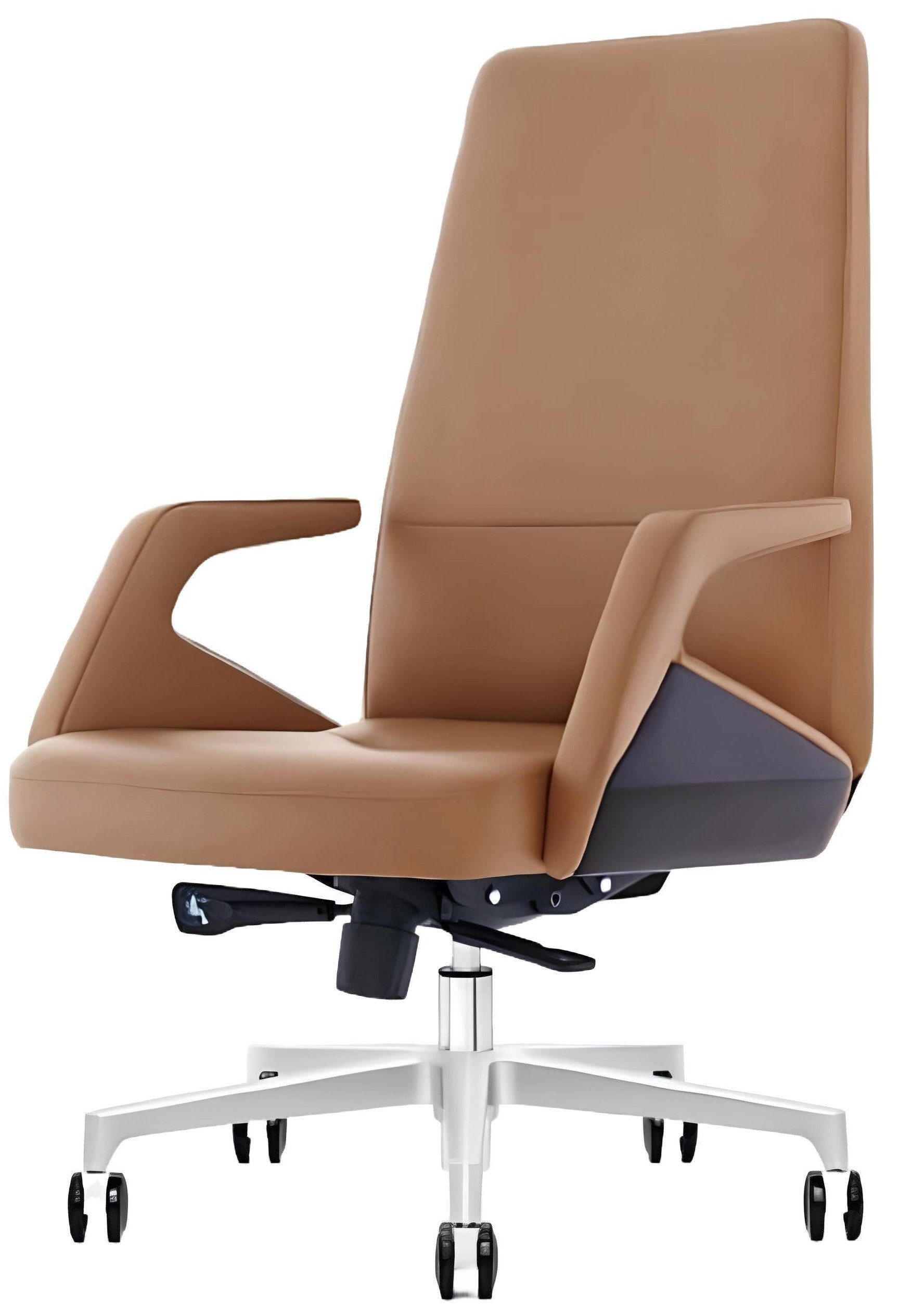 Xlmoebel Chefsessel Eleganter Chefsessel aus Leder mit bequemer Polsterung, Hergestellt in Europa