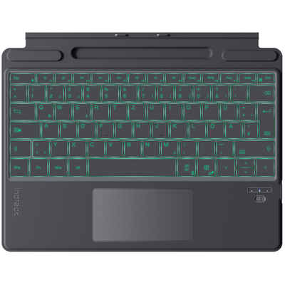 Inateck Surface Pro 9 Tastatur Kompatibel mit Surface Pro 9/8/X Tablet-Tastatur (mit 7-Farbiger Hintergrundbeleuchtung)