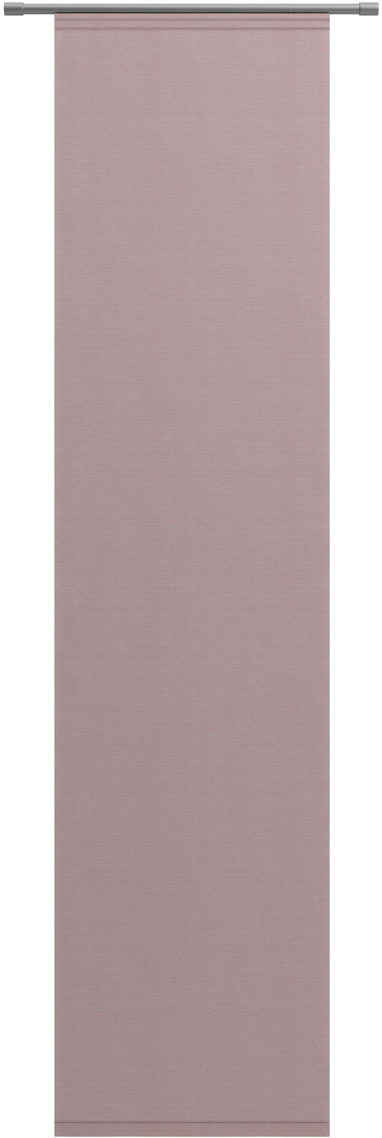 Neutex for you! Schiebegardine Galena Uni, Klettband (1 St), halbtransparent, inkl. Befestigungszubehör, Breite: 57 cm
