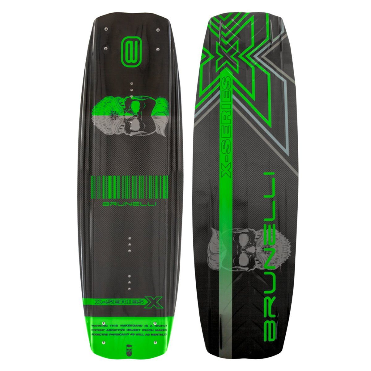 SUP-Board BRUNELLI CARBON Wakeboard SET 145cm Board Boot