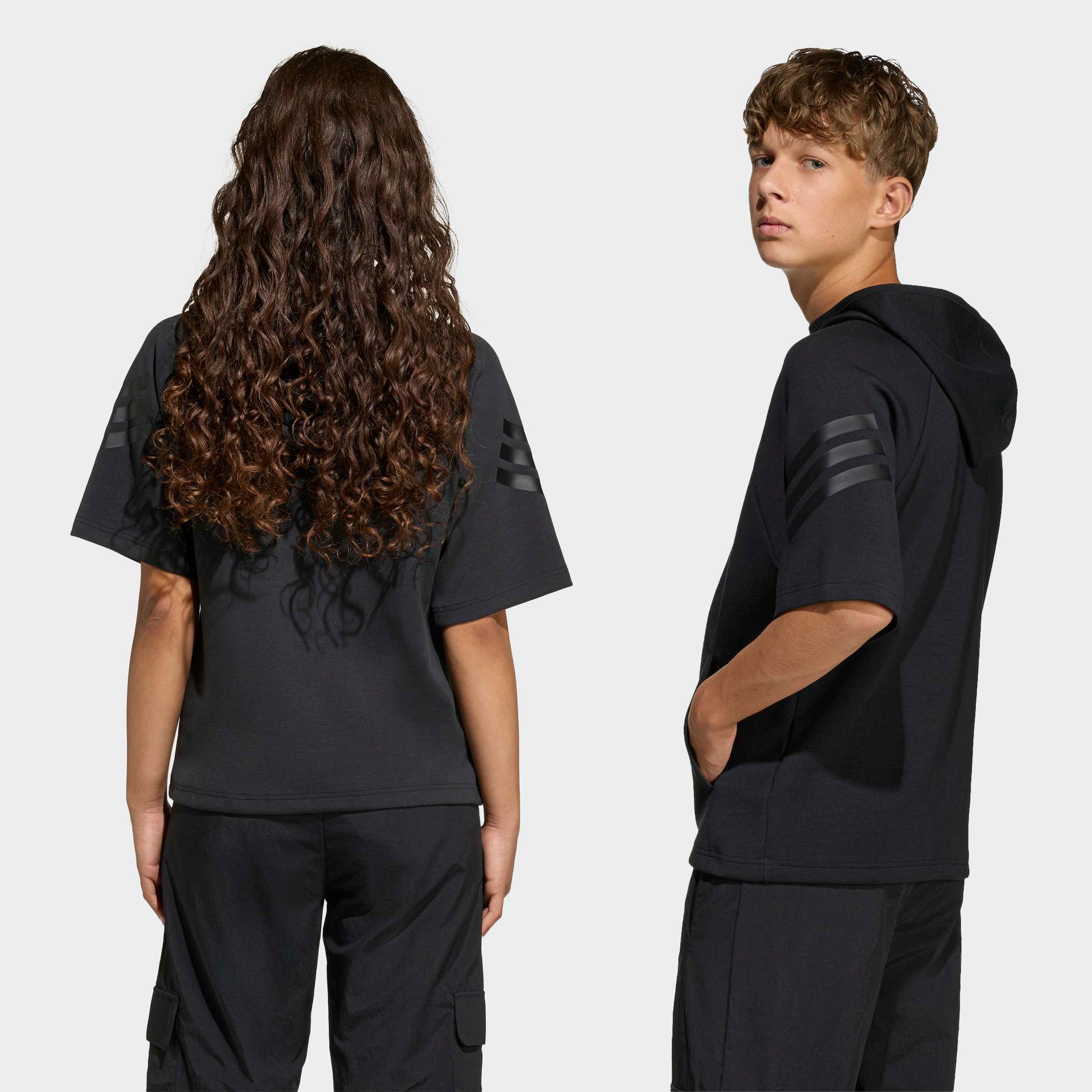 adidas Sportswear Kapuzensweatshirt FUTURE ICONS 3-STREIFEN KURZARM-HOODIE