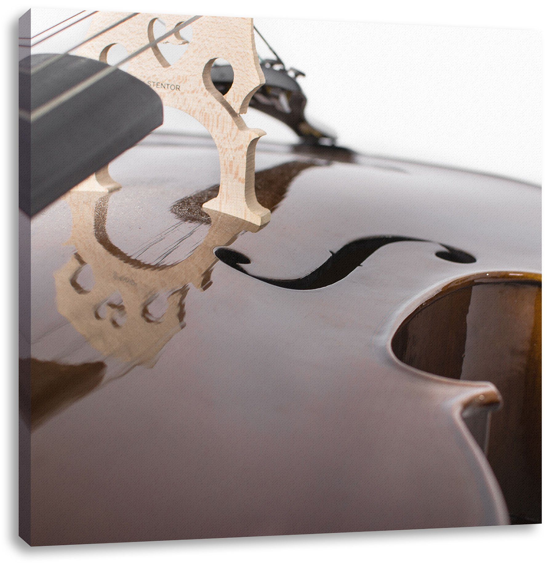 Pixxprint Leinwandbild Cello, Cello (1 St), Leinwandbild fertig bespannt, inkl. Zackenaufhänger