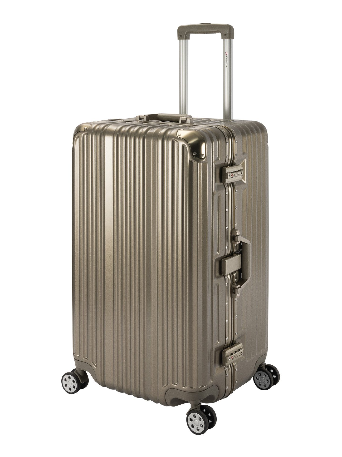 Travelhouse Hartschalen-Trolley London Sports Trunk, 4 Rollen, TSA Zahlenschloss Alu-Rahmen Schnappverschluss Polycarbonat-Hartschale