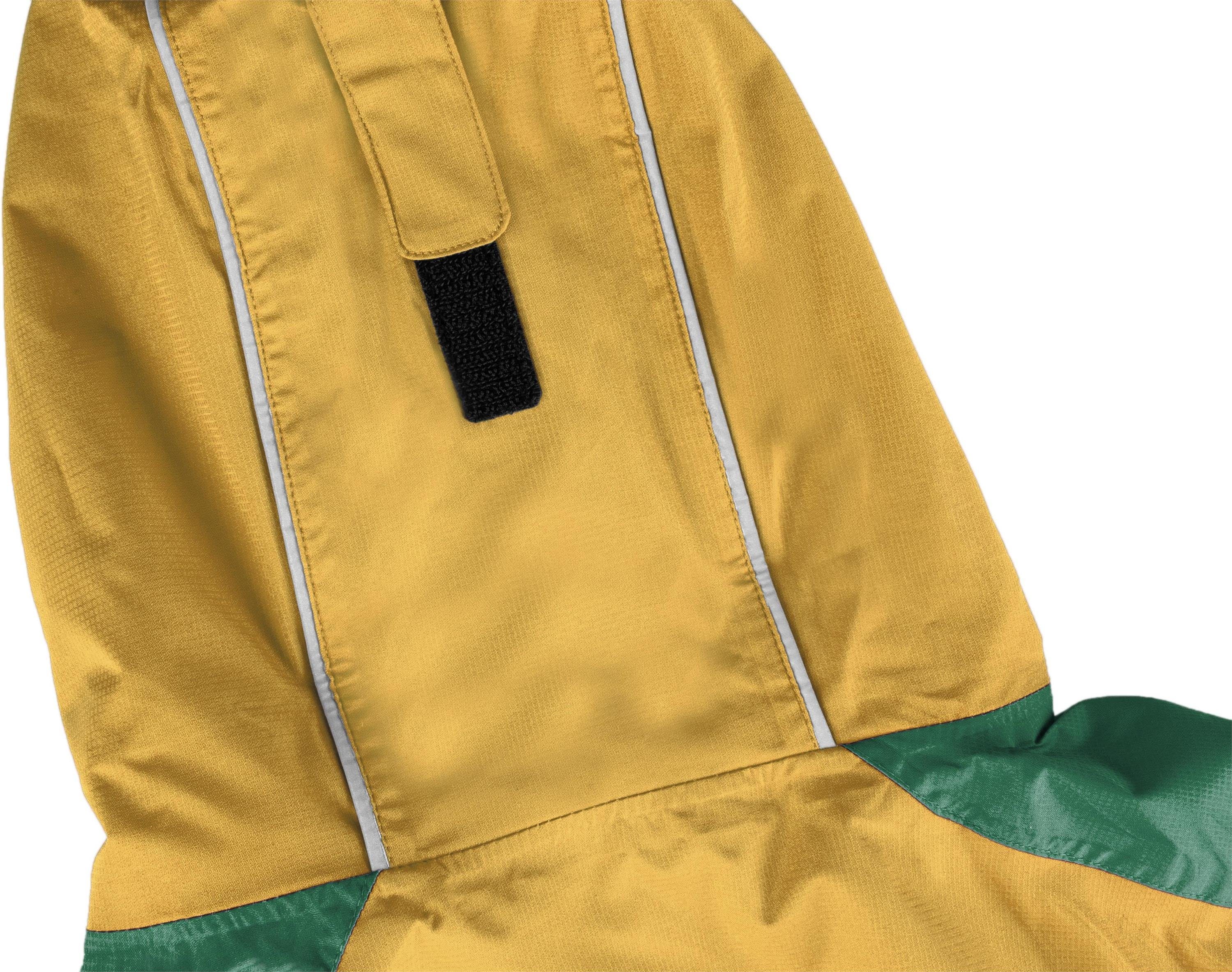 Regenjacke 6000mm - Wasserdichte mit Reflektoren mit Outdoor Wasilla Regenjacke Gelb normani Übergangsjacke 3M Wassersäule: Kinder Fleecefutter