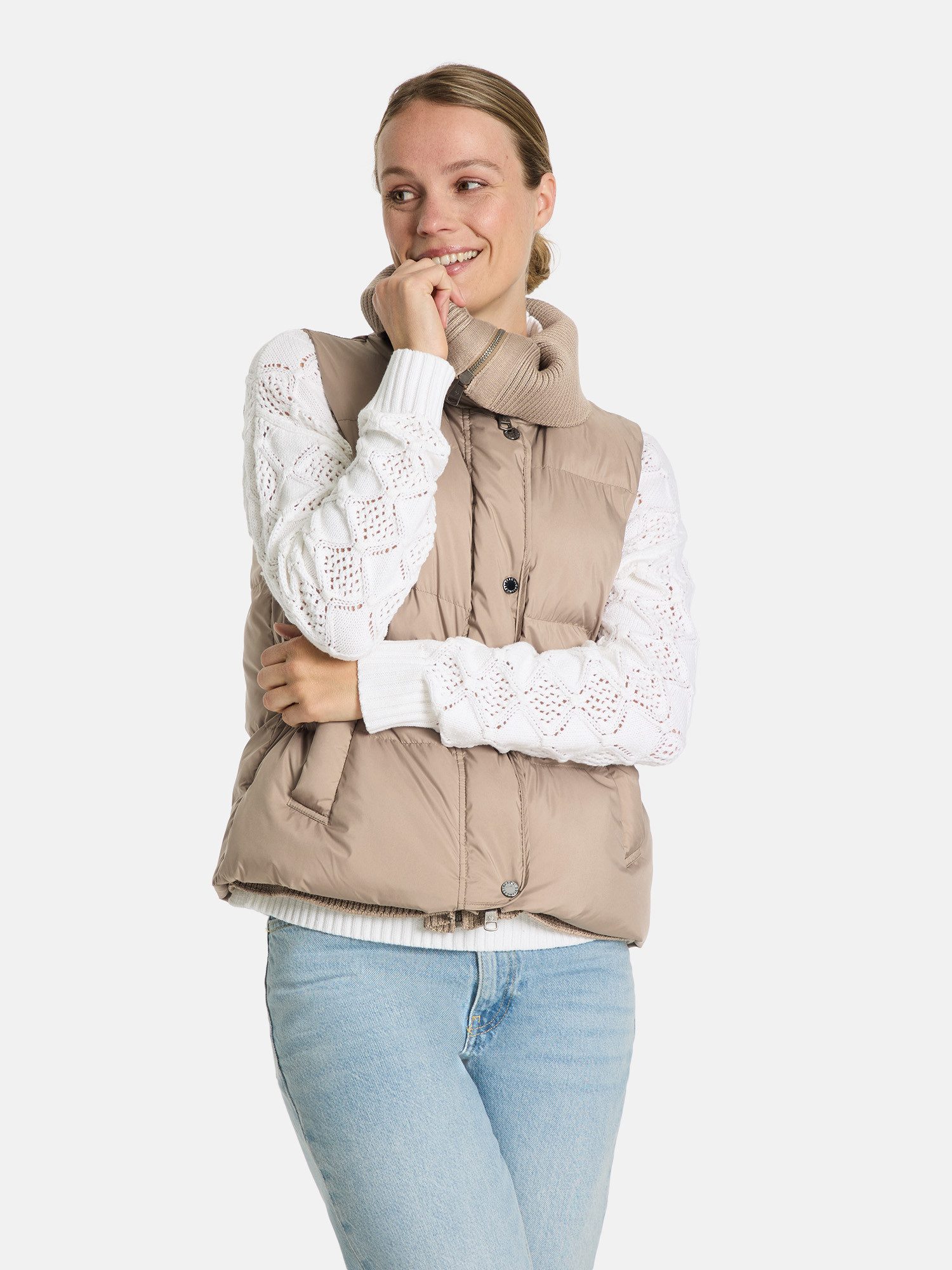 Lieblingsstück Steppweste BatonL mit Strick-Details günstig online kaufen
