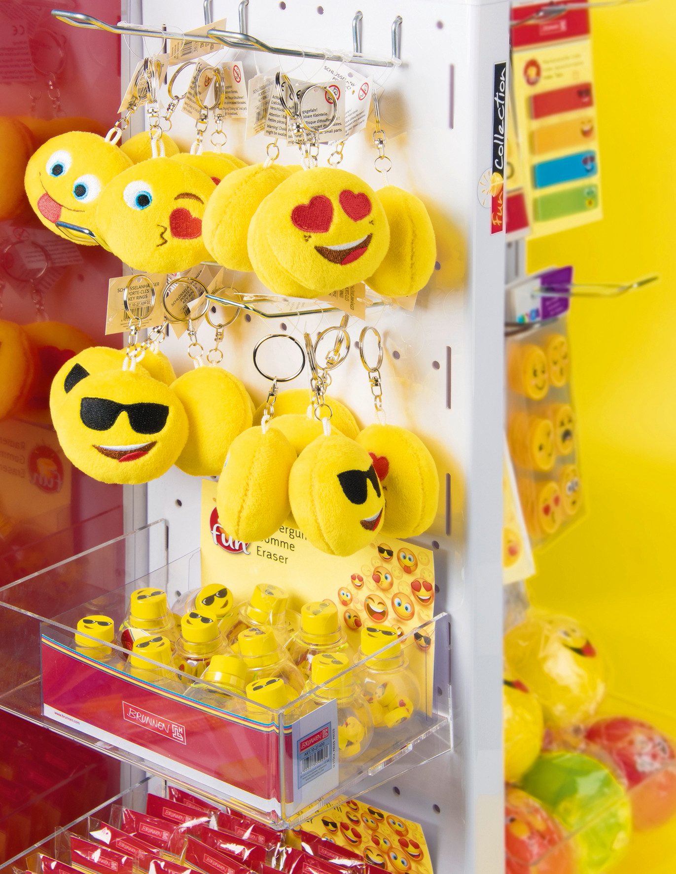 BRUNNEN Radiergummi BRUNNEN 1027400 Radiergummi-Set "Happy" Ø 4 cm