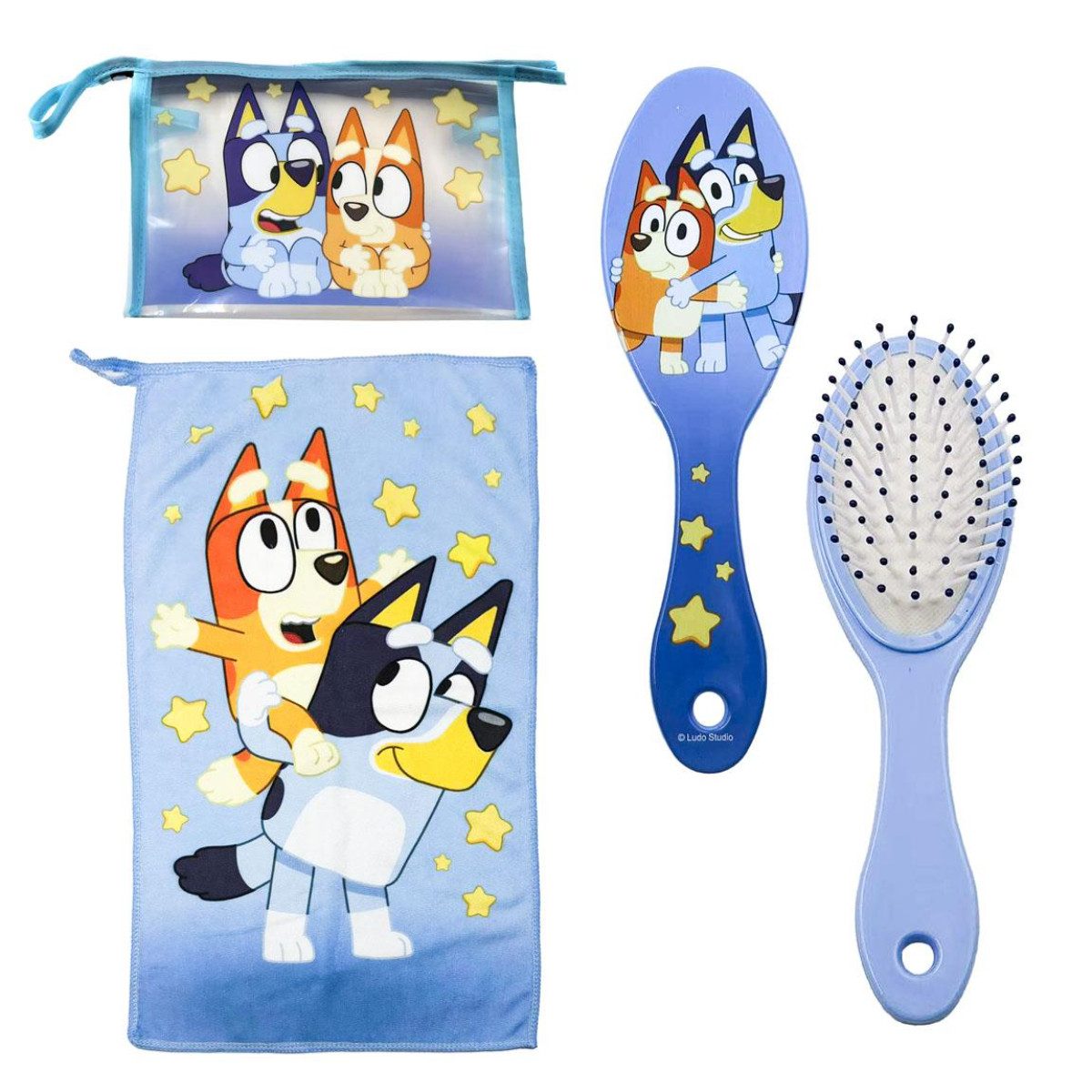 Cerda Haarbürsten-Set Bluey Accessoires-Set Kamm & Styling-Zubehör Tasche für Mädchen