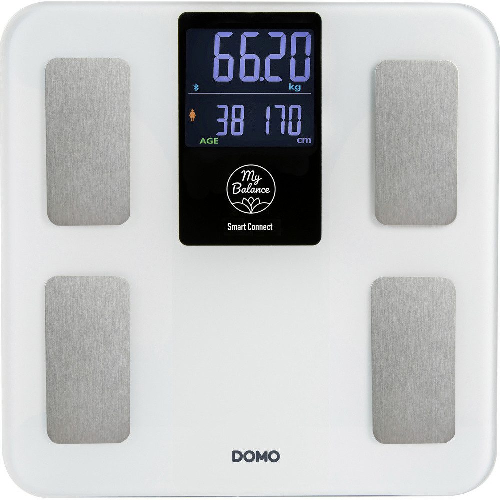 Domo Personenwaage DOMO Körperanalysewaage DO9305W digital Wägebereich (max)=180 kg Wei