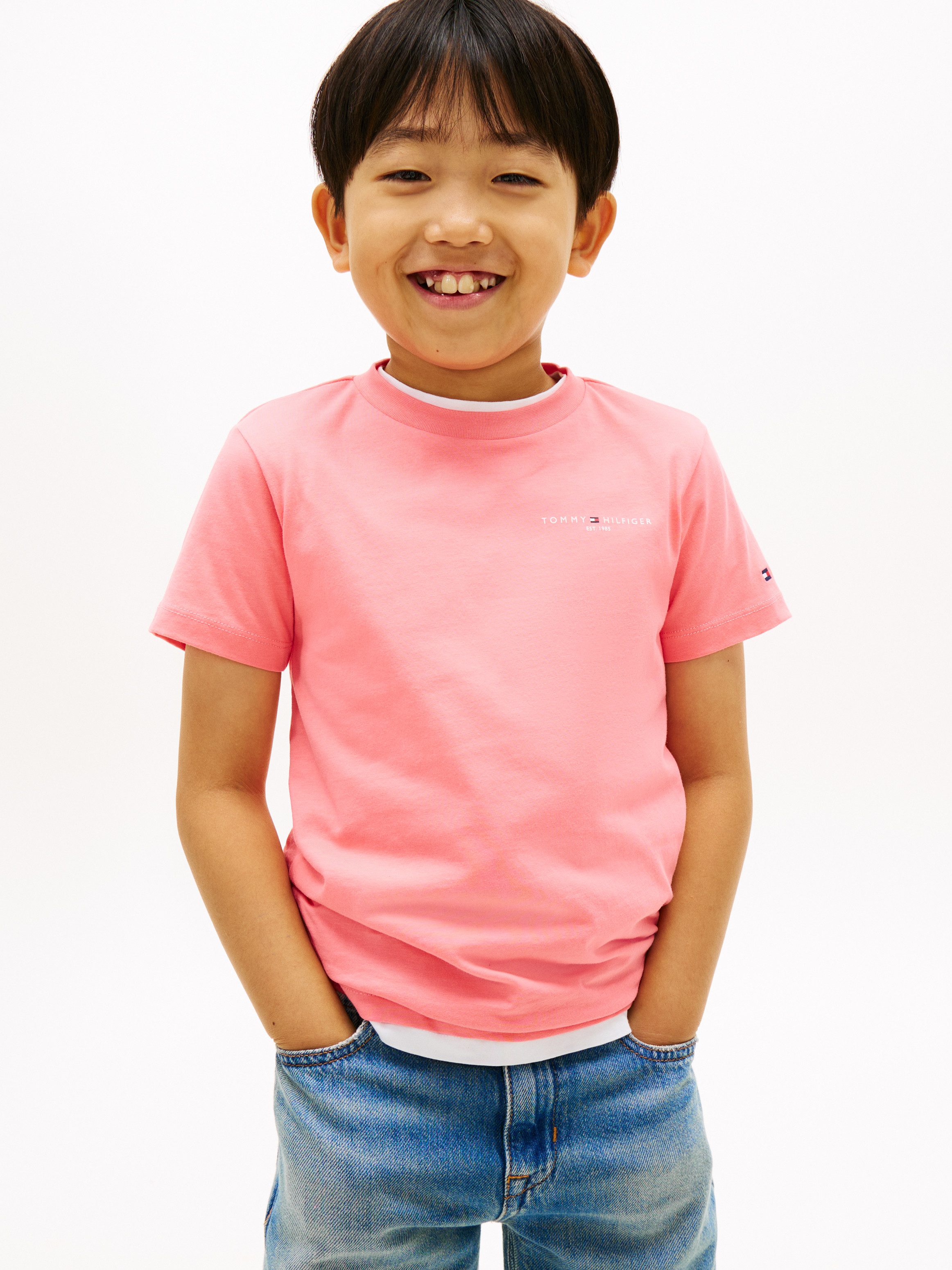 Tommy Hilfiger T-Shirt MINI CORP T-SHIRT Kinder bis 16 Jahre, Rundhals
