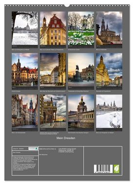 CALVENDO Wandkalender Mein Dresden (Premium, hochwertiger DIN A2 Wandkalender 2023, Kunstdruck in Hochglanz)