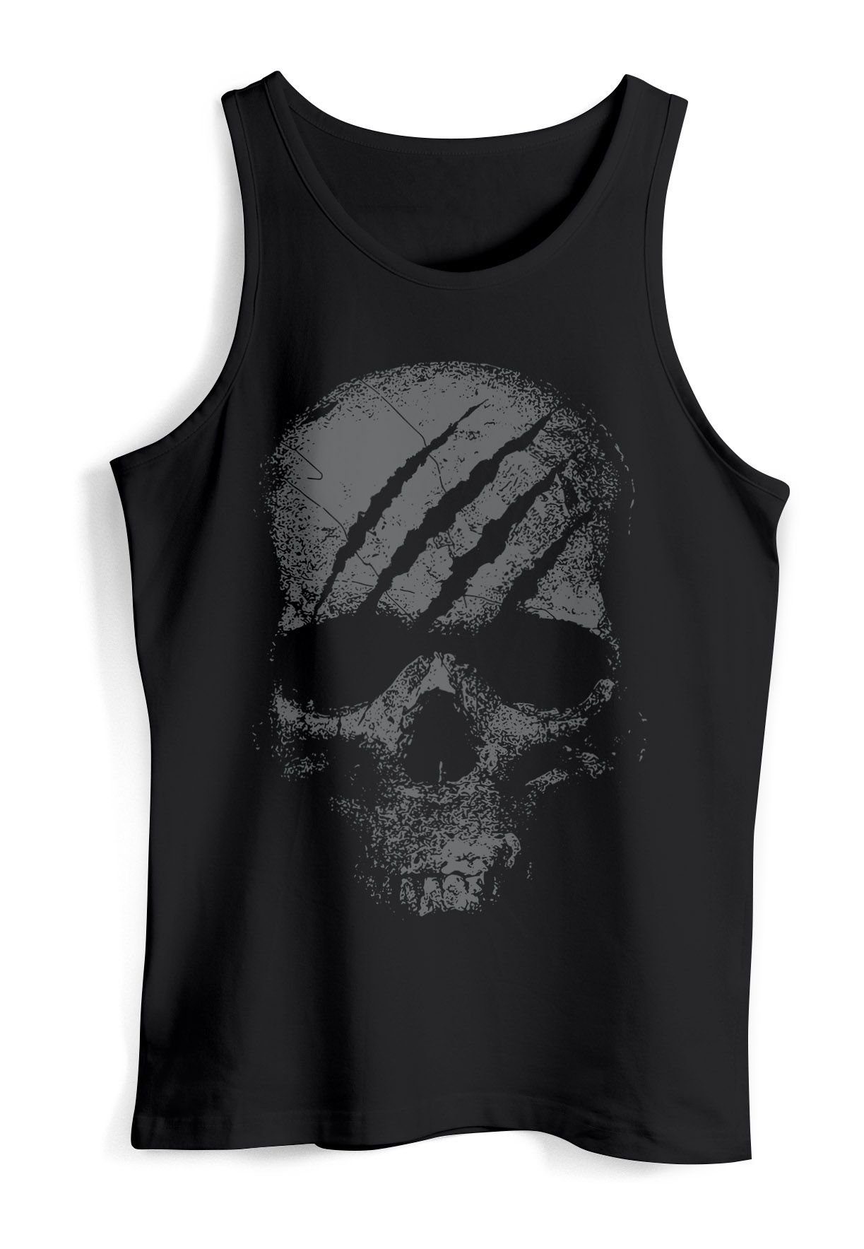 Neverless Tanktop Herren Tank-Top Totenkopf Skull Totenschädel Skelett Print Aufdruck mit Print