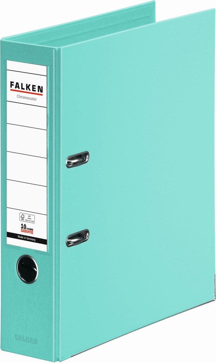Falken Aktenordner Ordner Chromocolor A4 PP 80mm mint