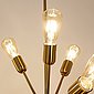 Licht-Erlebnisse Pendelleuchte »GALAXY«, Hängeleuchte Retro Metall Messing Esstisch Wohnzimmer Lampe, Bild 4