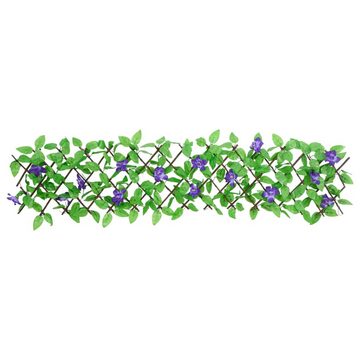vidaXL Rankgitter Rankhilfe Rankgitter mit Künstlichem Efeu Erweiterbar Grün 180x30 cm
