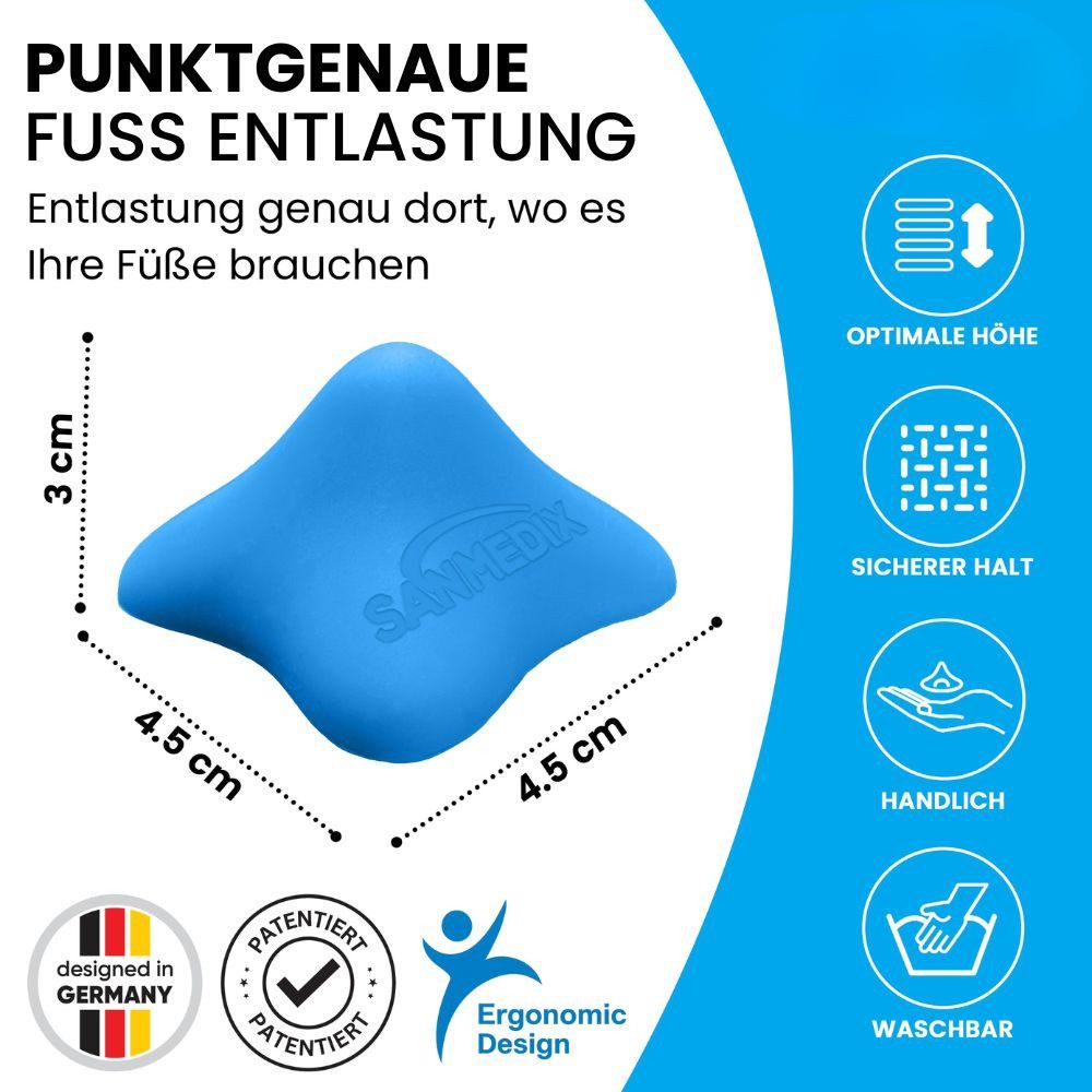 Sanmedix Fußmassagegerät Mini Fußtrigger – Triggerpunkt-Massage für Füße, Fußreflexzonen Massage bei Plantarfasziitis, Fersensporn – Bild 5 von 5