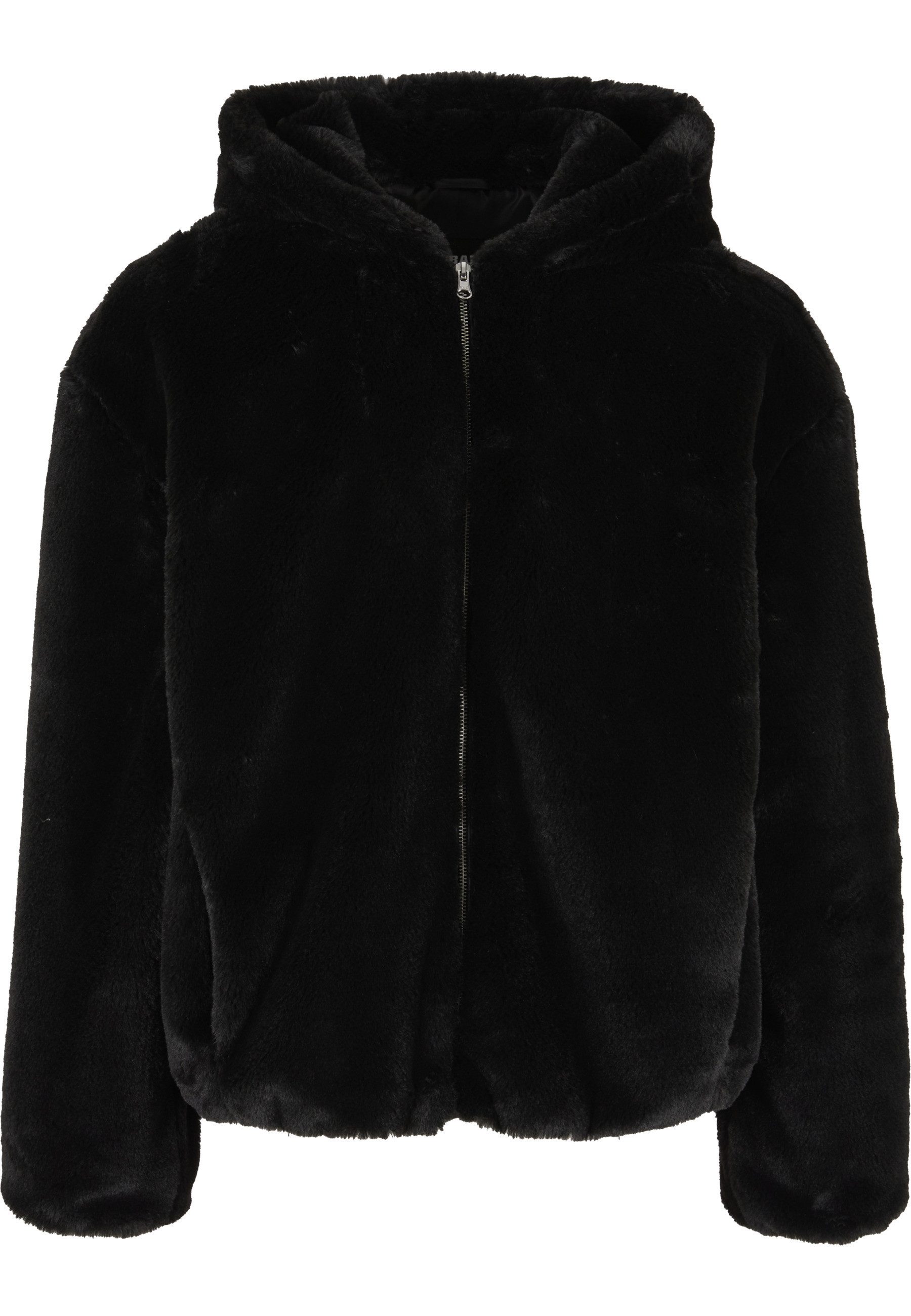 URBAN CLASSICS Wintermantel Urban Classics Full Zip Faux Fur Hoodie
