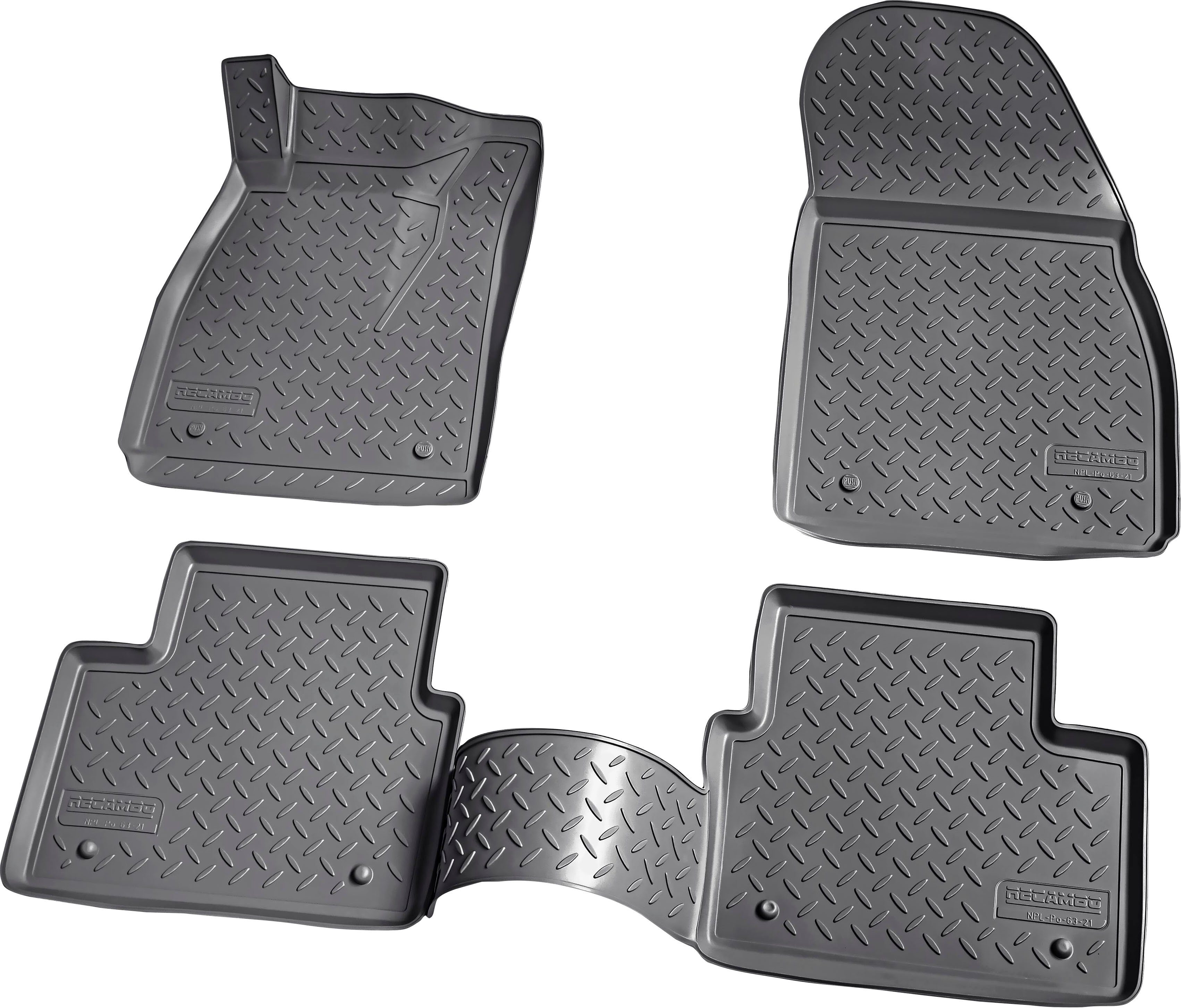 RECAMBO Passform-Fußmatten CustomComforts (4 St), für Opel Insignia, A 2008 - 2017, perfekte Passform