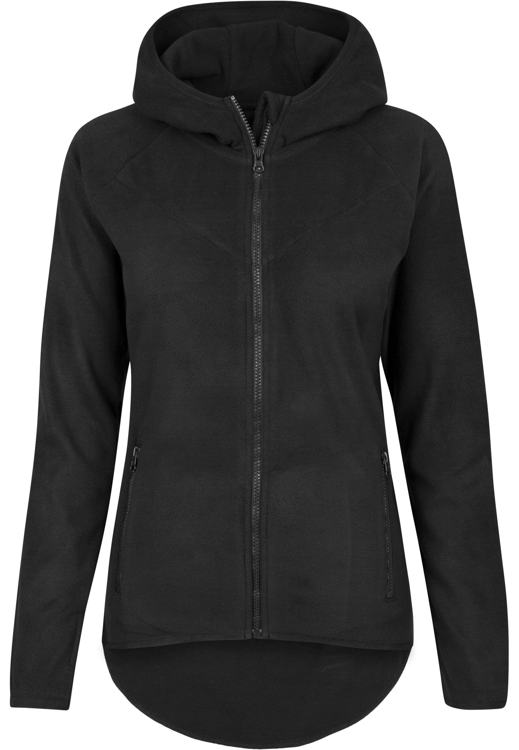 URBAN CLASSICS Sweatjacke Urban Classics Damen Ladies Polar Fleece Zip Hood günstig online kaufen