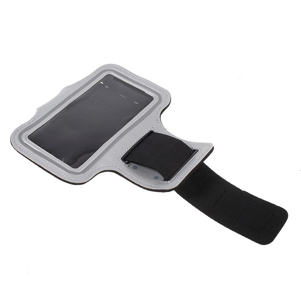 Handyhülle Etui CoverKingz Sport Smartphones Tasche Schutztasche Universal Armband 6,6" für Jogging Handyhülle Schlüsselfach bis, Handy Schutzhülle von Silber