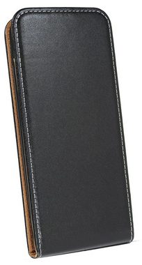 cofi1453 Handyhülle cofi1453® Flip Case kompatibel mit Samsung Galaxy, Schutzhülle Handy Flip Cover Klapptasche Schwarz