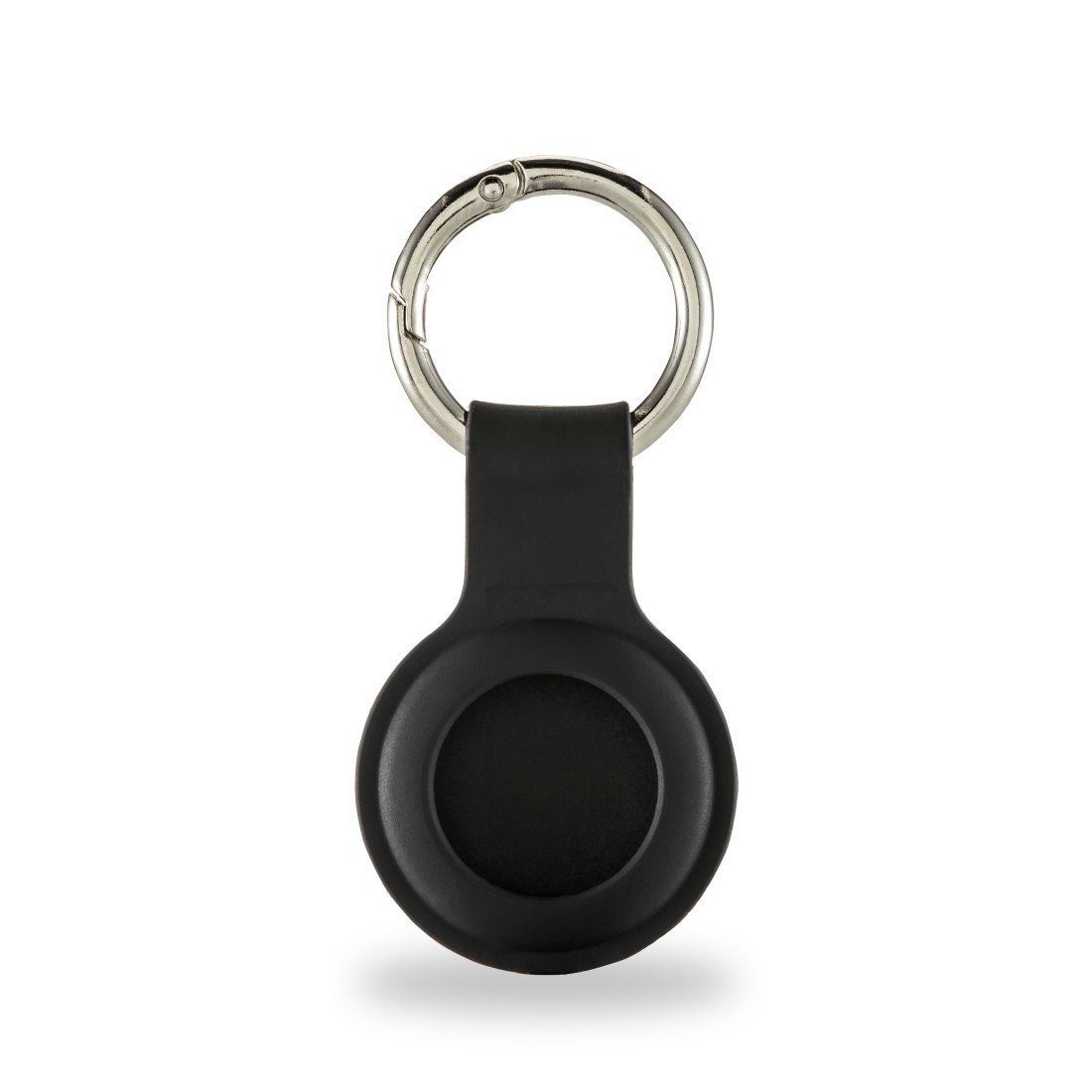 Hama Schlüsselanhänger Schlüsselanhänger für Schutzhülle, Apple AirTag, Ortung, schwarz Silikon