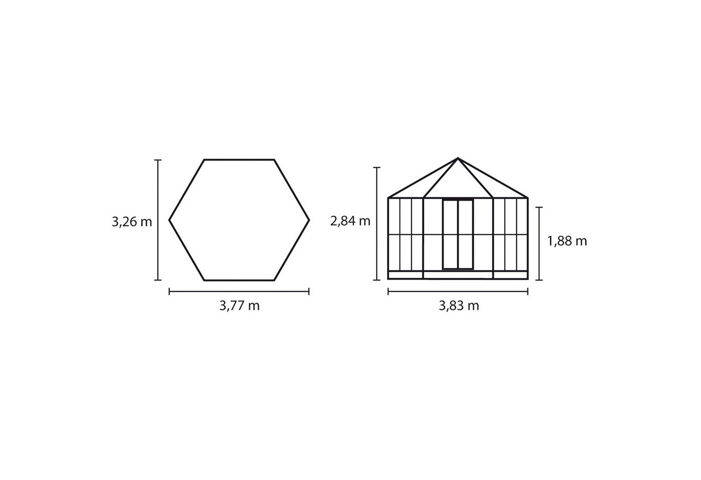 Vitavia Gewächshaus Pavillon Hera 9000 ... Vitavia Gewächshaus Pavillon Hera 9000 ...