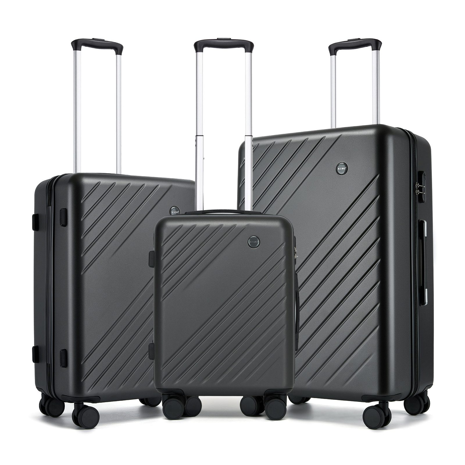 KONO Koffer Hartschalenkoffer 20/24/28 Zoll, ABS+PC, Leichter Reisekoffer