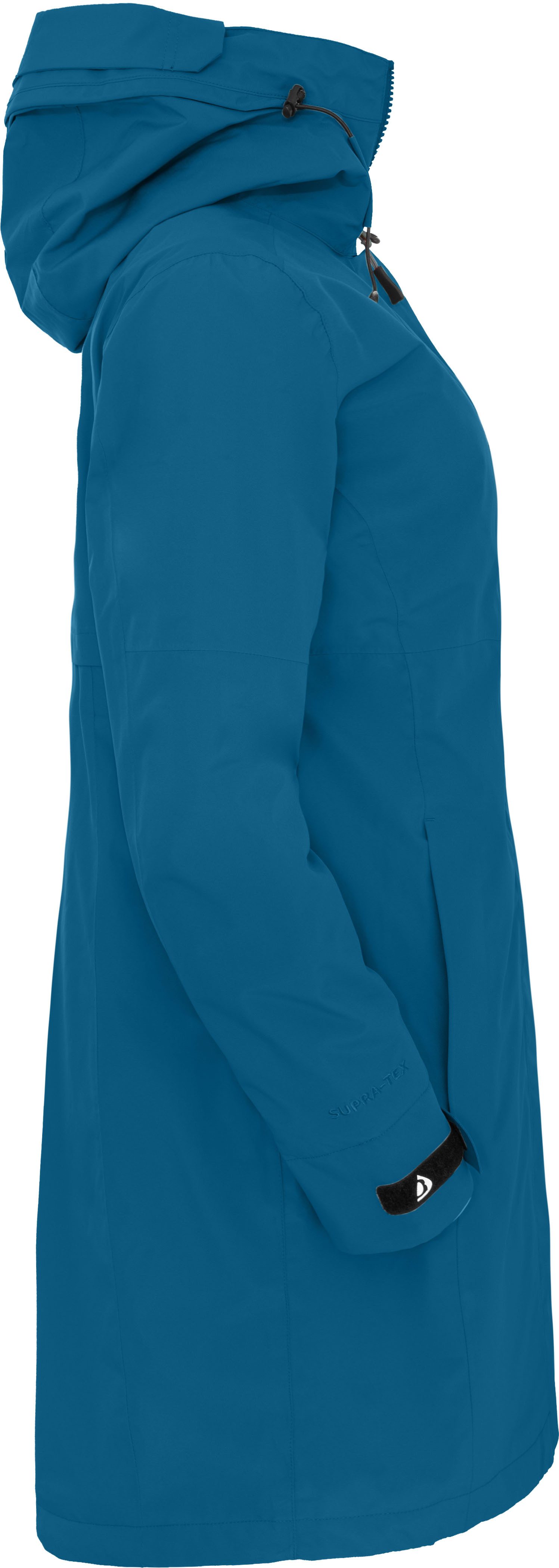 Bergson Wintermantel VERLA Damen Regenmantel, Normalgrößen, Saphir blau