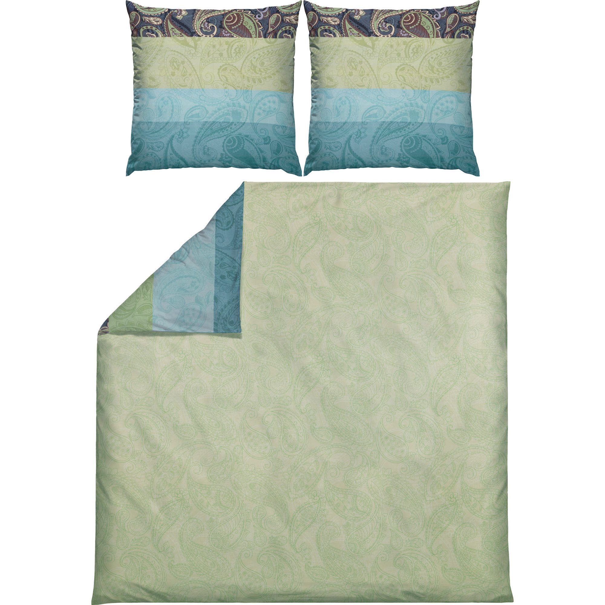Erwin Müller Bettwäsche Wendebettwäsche, Mako-Satin, Paisley günstig online kaufen