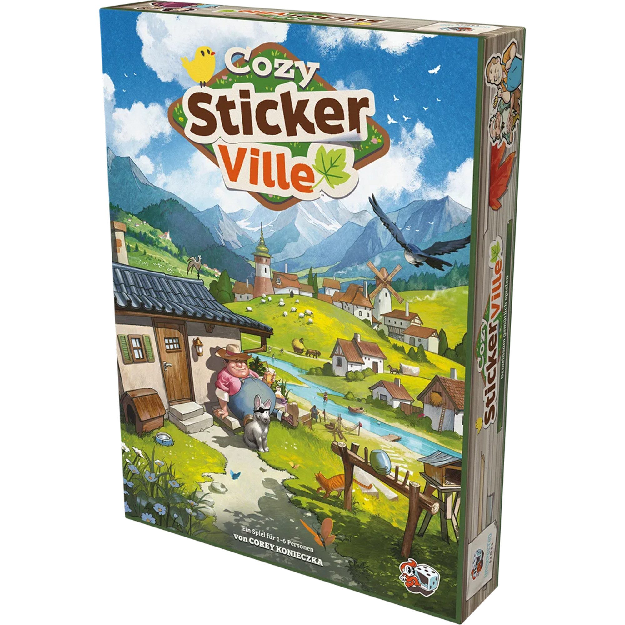Asmodee Spiel Asmodee Cozy Stickerville, Brettspiel – Bild 4 von 5