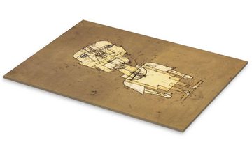 Posterlounge Acrylglasbild Paul Klee, Das Gespenst eines Genies, Malerei