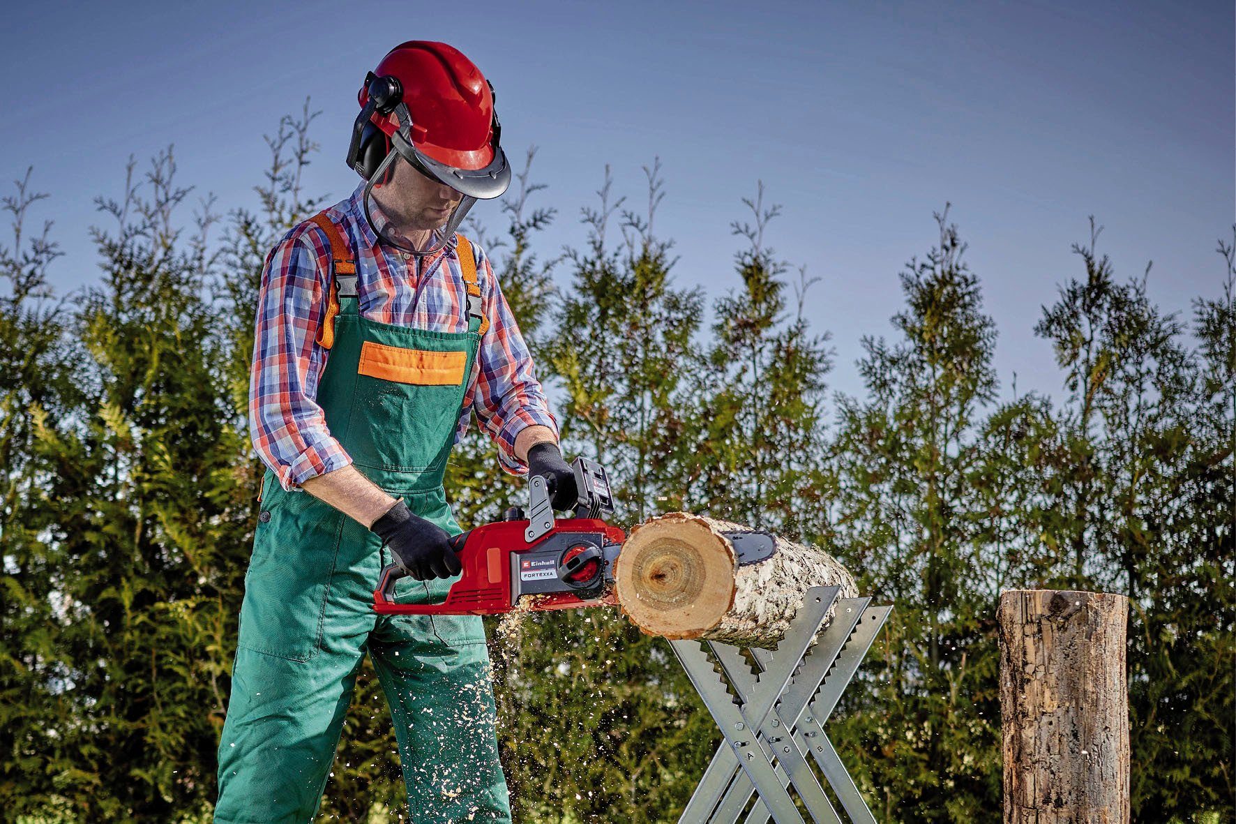 Einhell Akku-Kettensäge Power X-Change Akku-Kettensäge FORTEXXA 18/30 (1x 4,0Ah), 30 cm Schwertlänge, Set, 6-tlg., Einhell Power X‐Change Akku-System