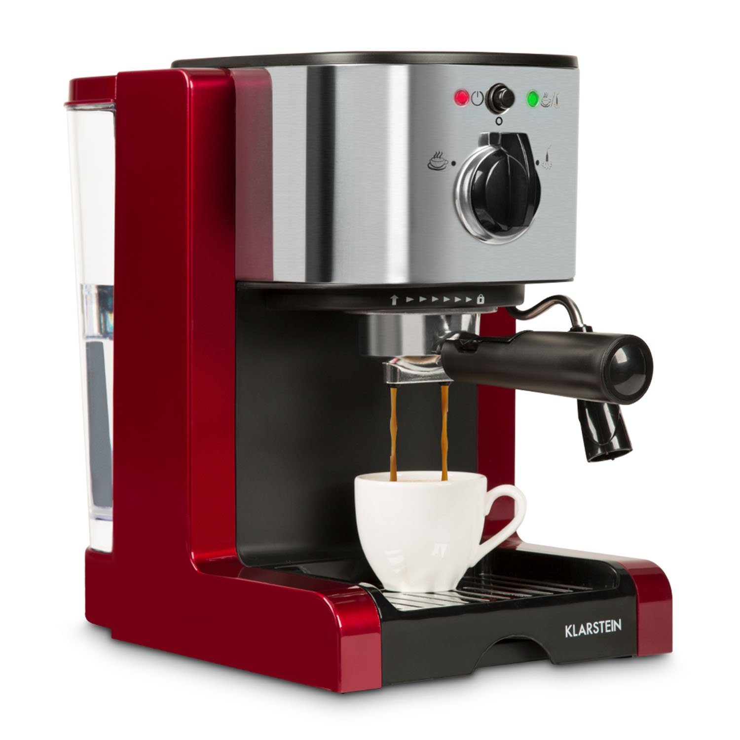 Klarstein Espressomaschine Passionata Rossa 20, Kaffeemaschine 1350 W ...