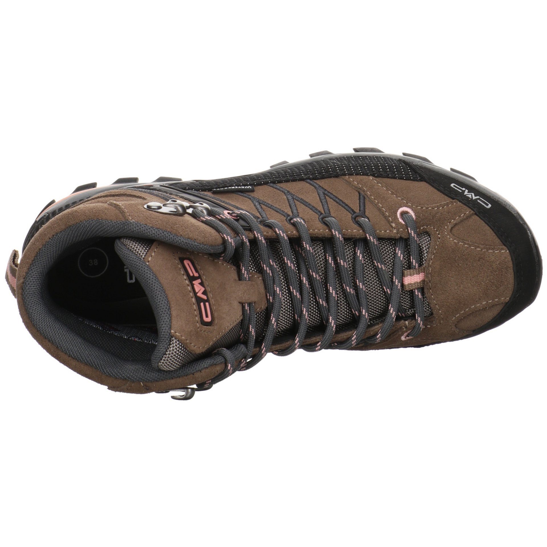 CMP Damen Schuhe Leder-/Textilkombination Outdoorschuh Rigel Outdoor Mid CENERE Outdoorschuh