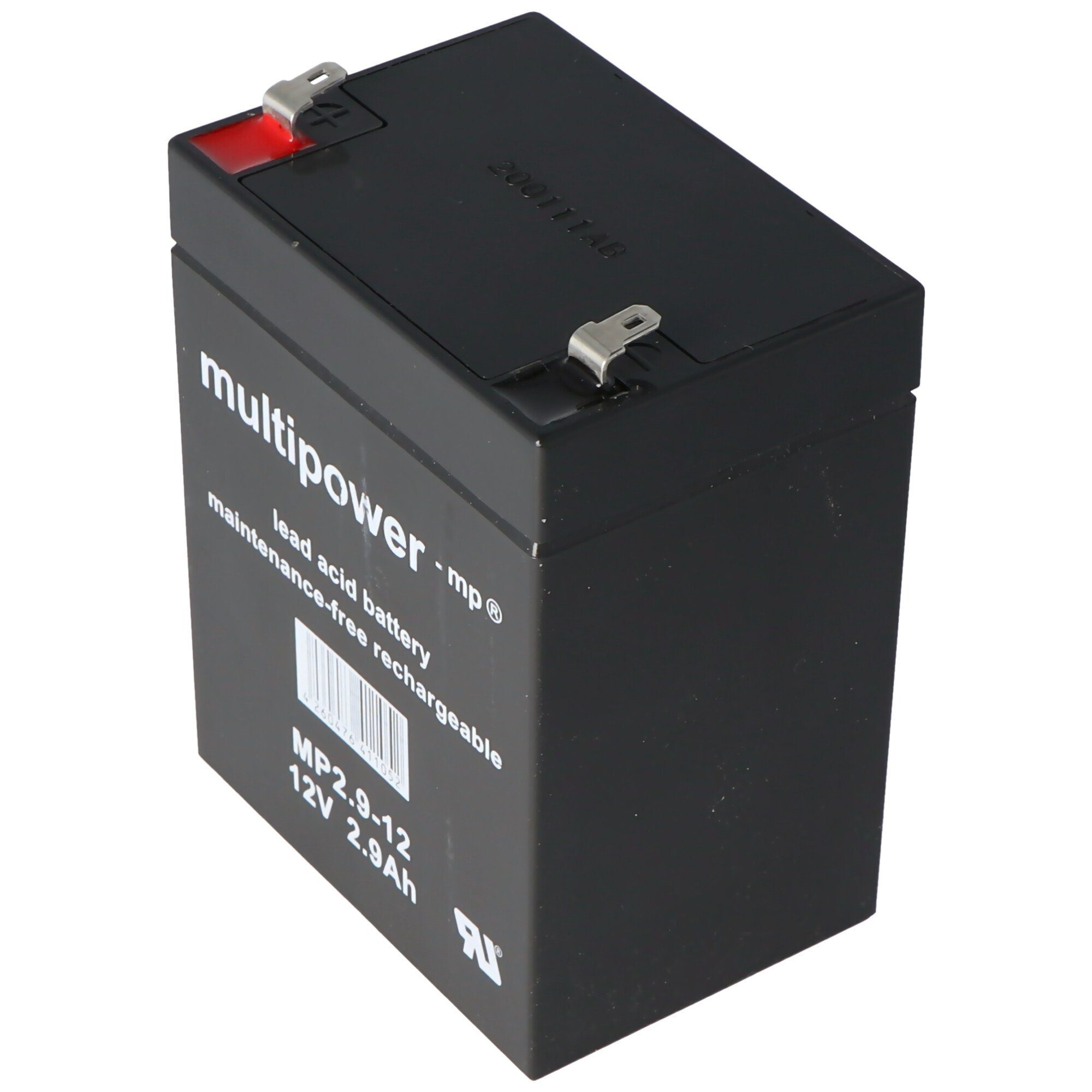 Multipower MP2.9-12 Blei Akku, 4,8mm Faston Steckkontakten Akku